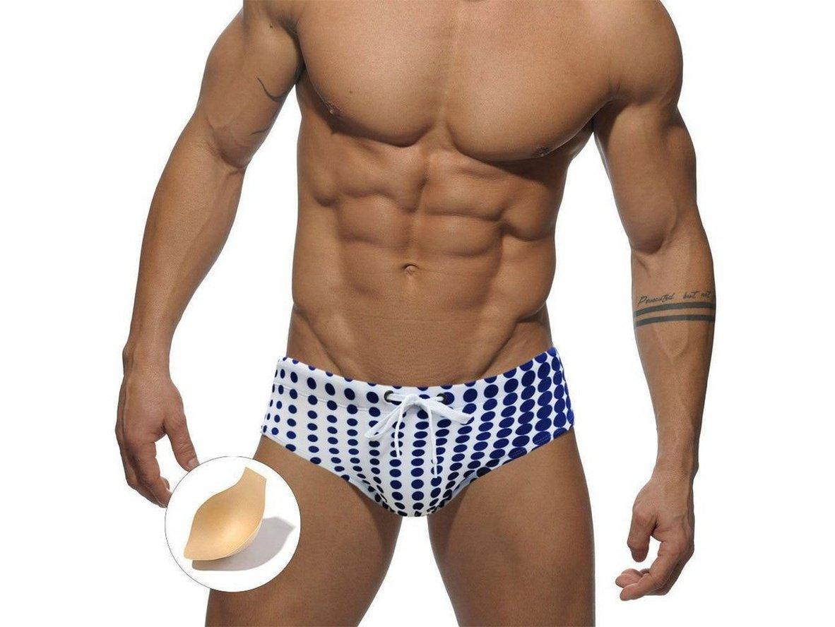 Gay Swim Briefs | UXH Dot Gradient Pushup Pad Swim Briefs