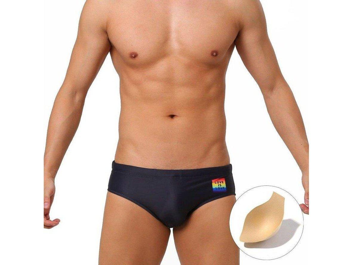 Gay Swim Briefs | UXH LOVE IS LOVE Pride Swim Briefs
