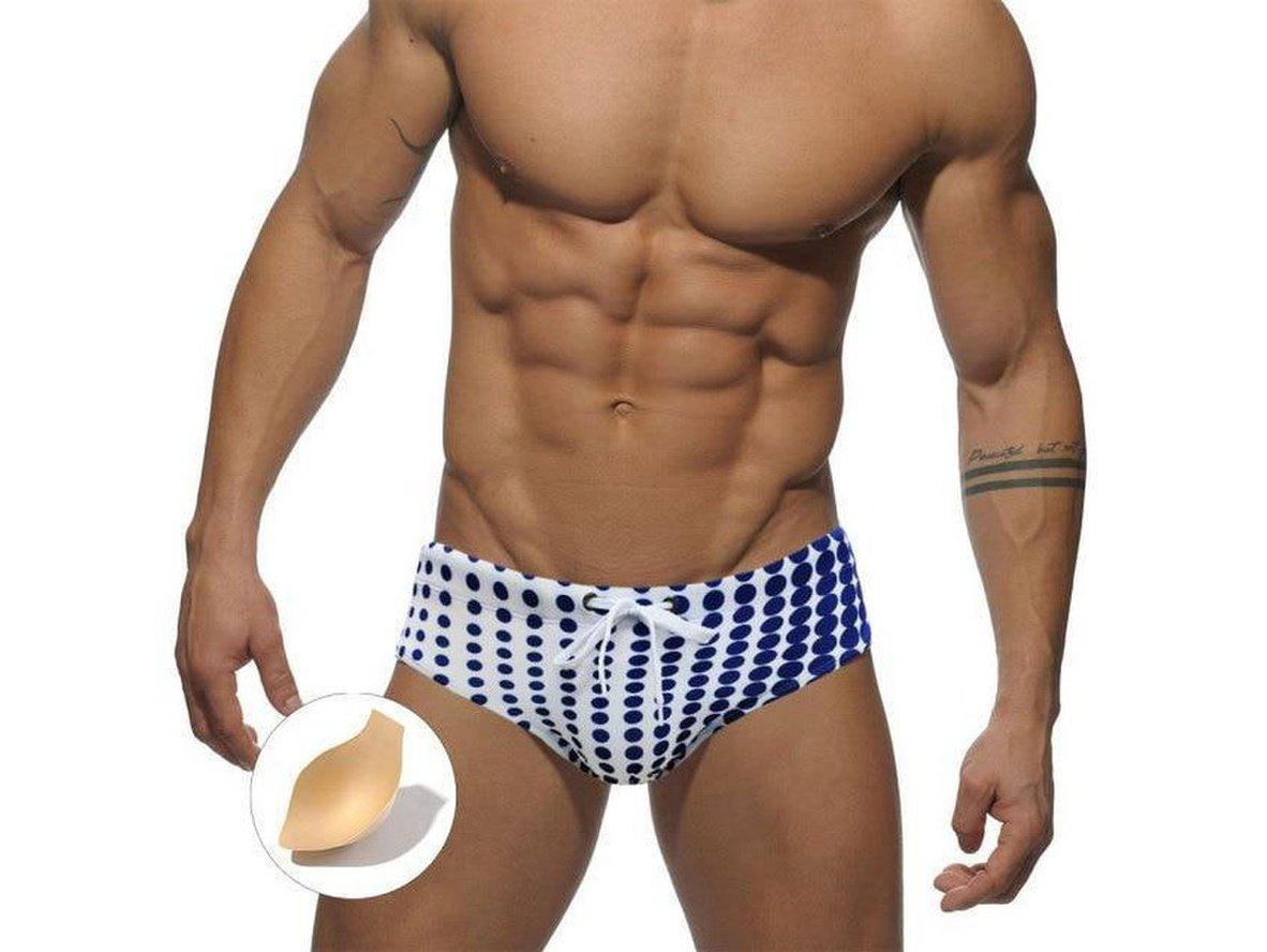 Gay Swim Briefs | UXH Swimwear Dot Gradient Pushup Pad Swim Briefs