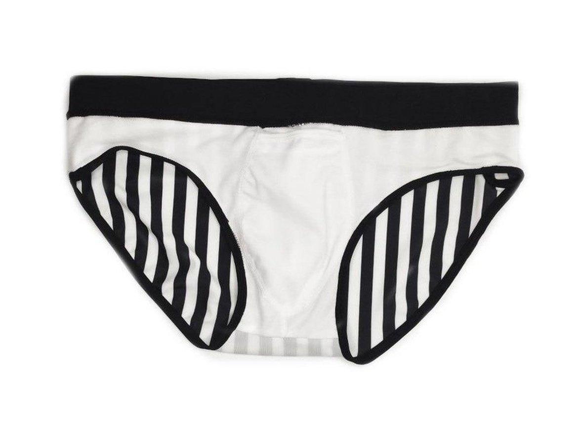 Gay Swim Briefs | UXH Swimwear Stripe Push Up Pad Swim Briefs