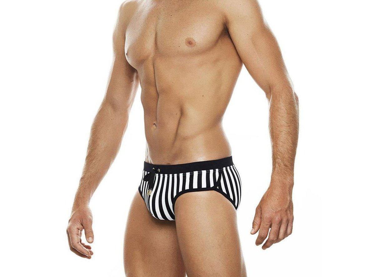 Gay Swim Briefs | UXH Swimwear Stripe Push Up Pad Swim Briefs