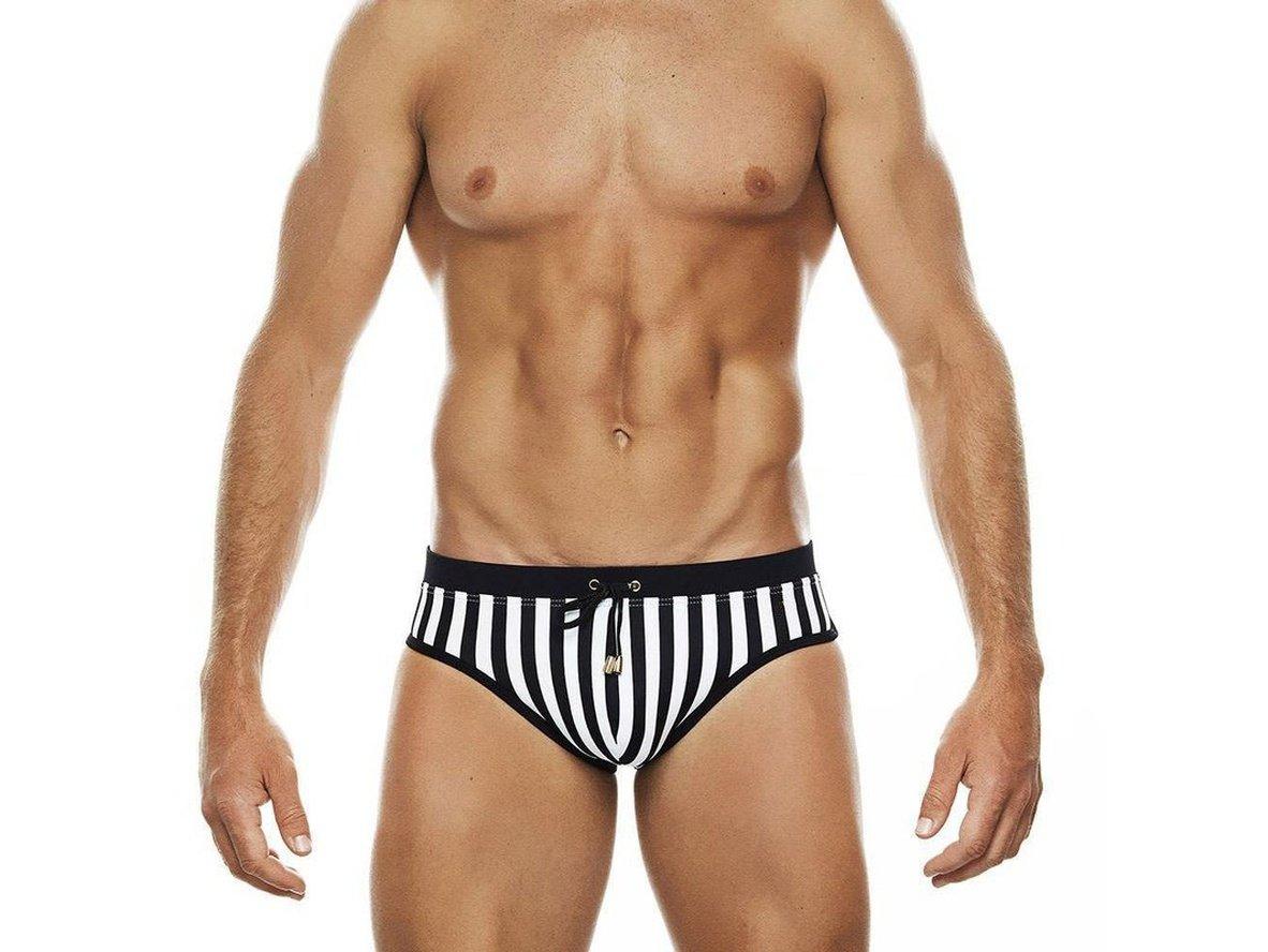 Gay Swim Briefs | UXH Swimwear Stripe Push Up Pad Swim Briefs