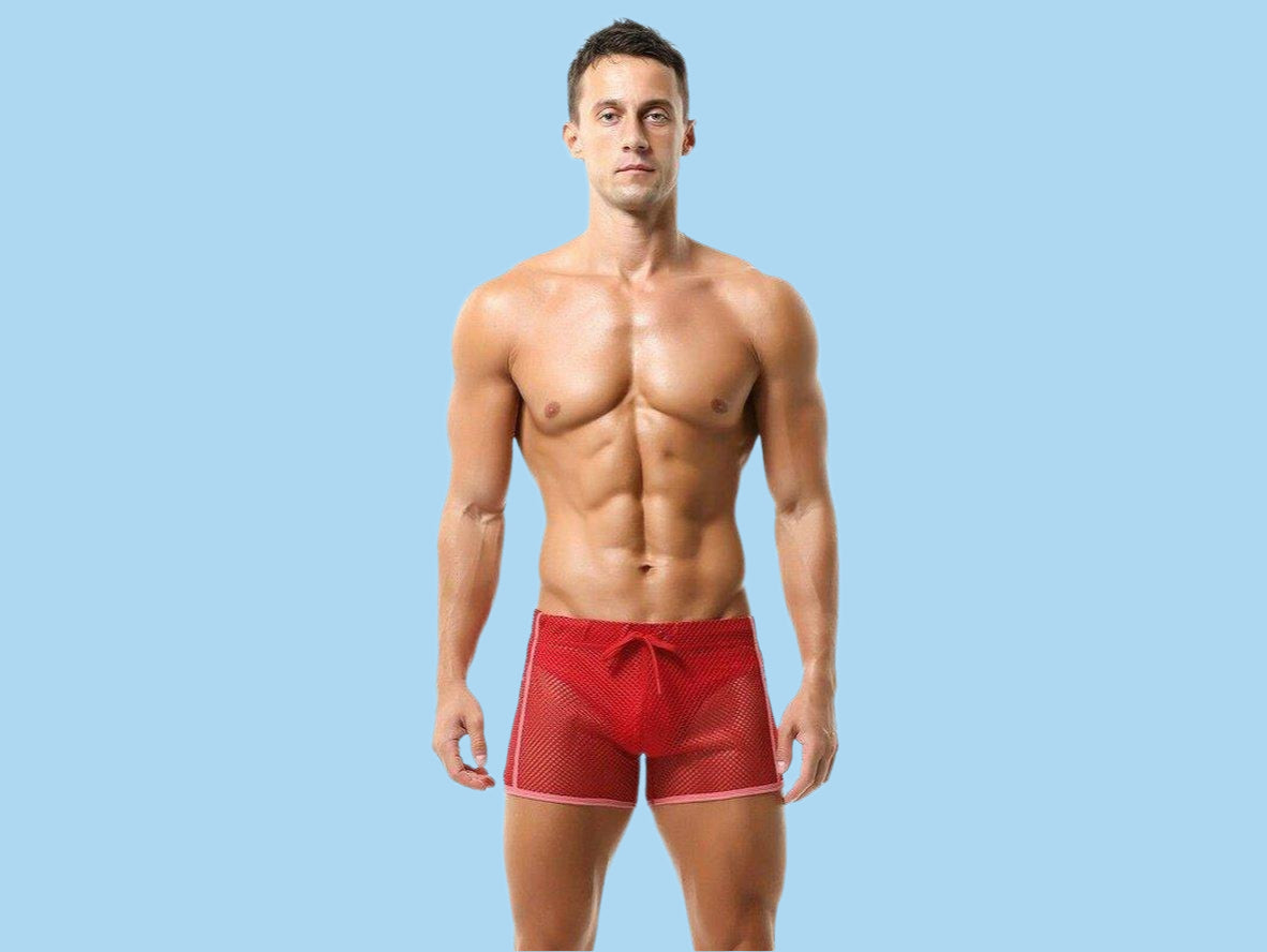 Gay Swim Shorts | SEOBEAN Mesh Summer Beach Shorts