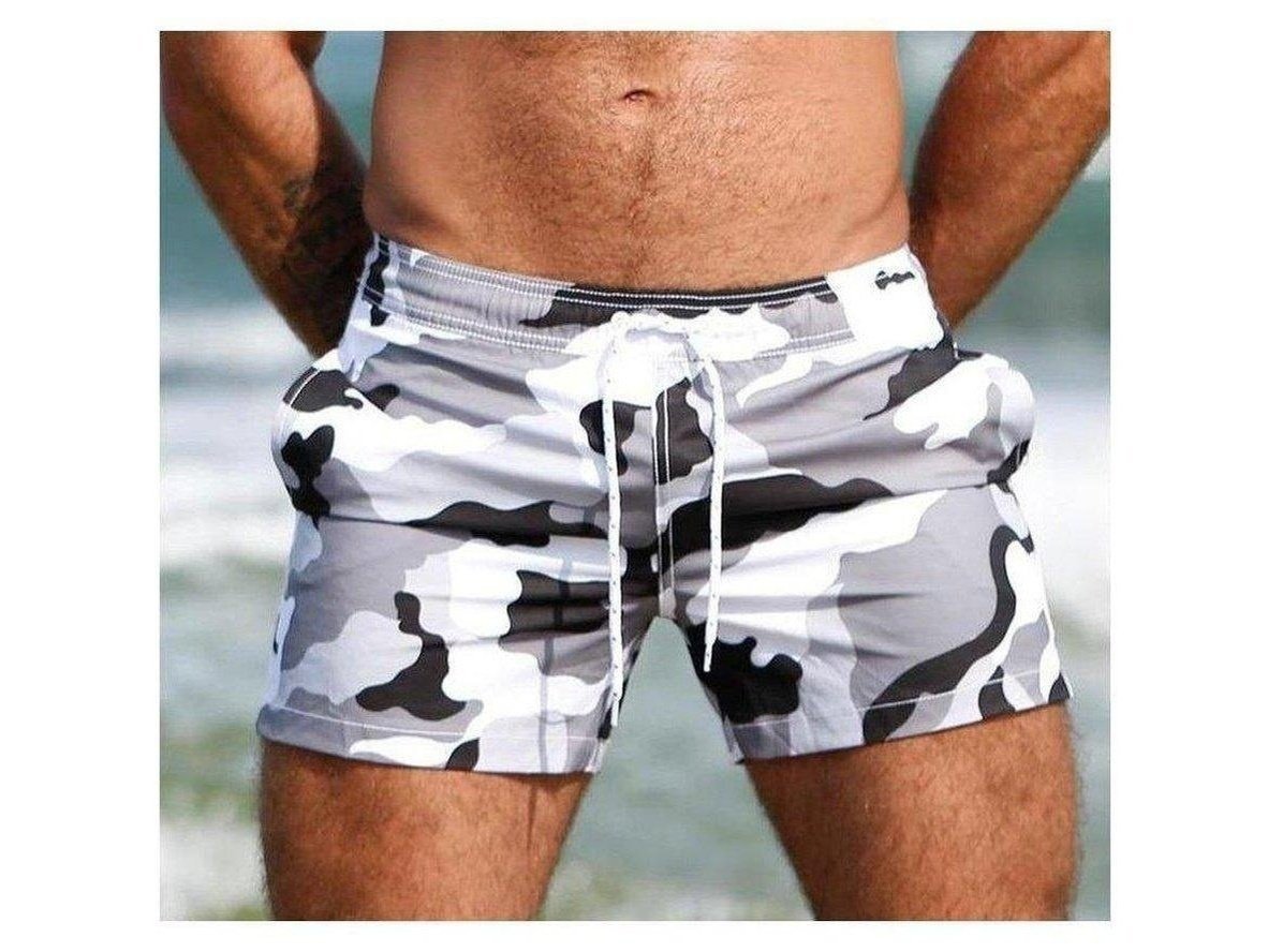 Gay Swim Shorts | TADDLEE Swimwear Camo Swim Shorts