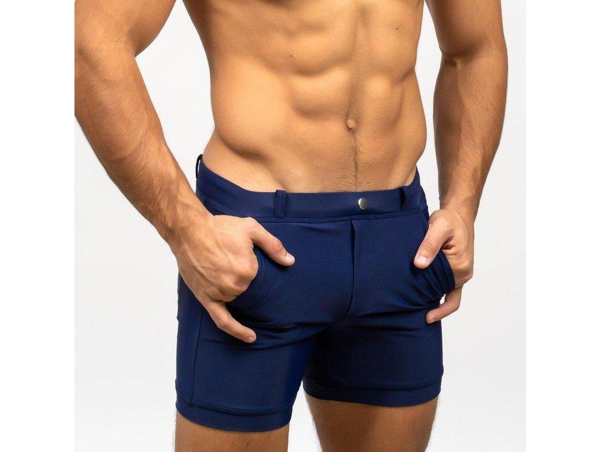 Gay Swim Shorts | TADDLEE Swimwear Pocket Square Cut Swim Shorts