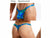 Gay Swim Thongs | OXOSEXY Swimwear Low-Rise Aqua Geometric Swim Thongs