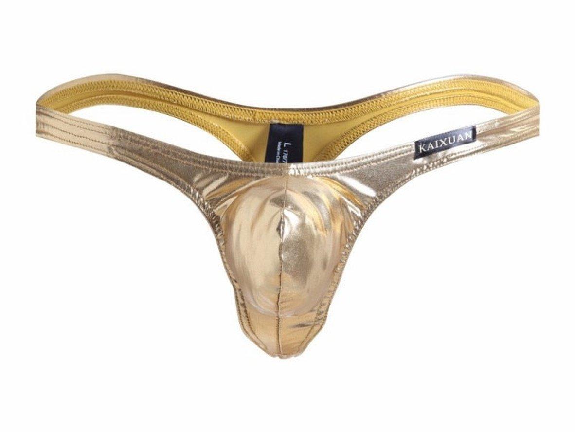 Gay Swim Thongs | Shiny Faux Leather Swim Thongs