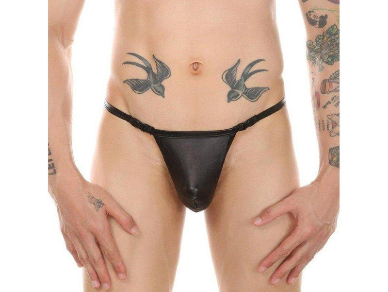 Gay Thongs | Sexy Wet Look Snap It Thong