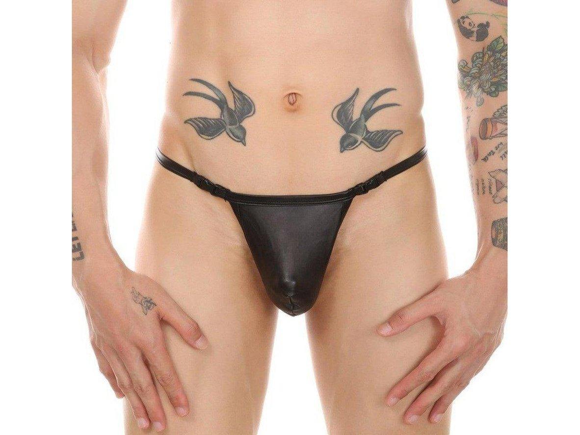 Gay Thongs | Sexy Wet Look Snap It Underwear Thong