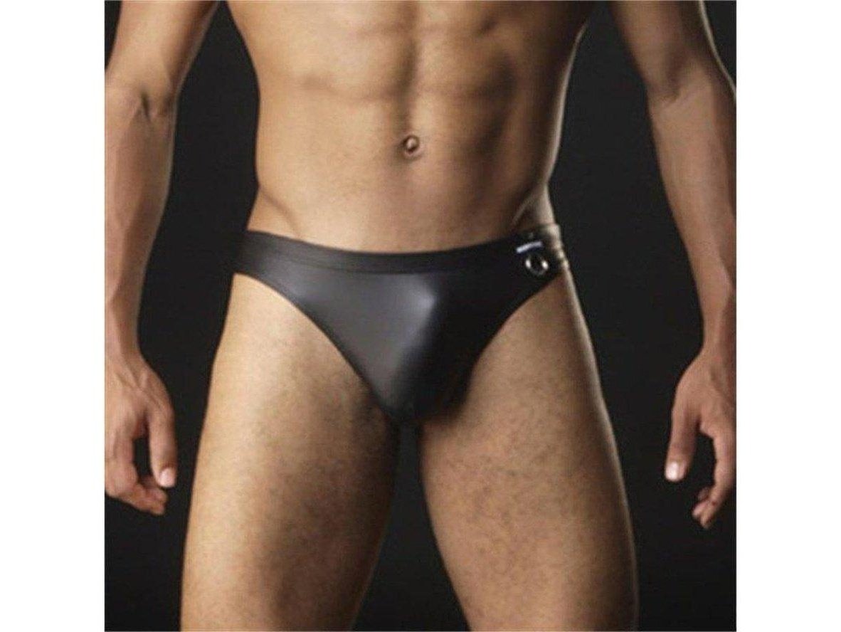 Gay Thongs | Soft Low Rise Faux Leather Underwear Thongs