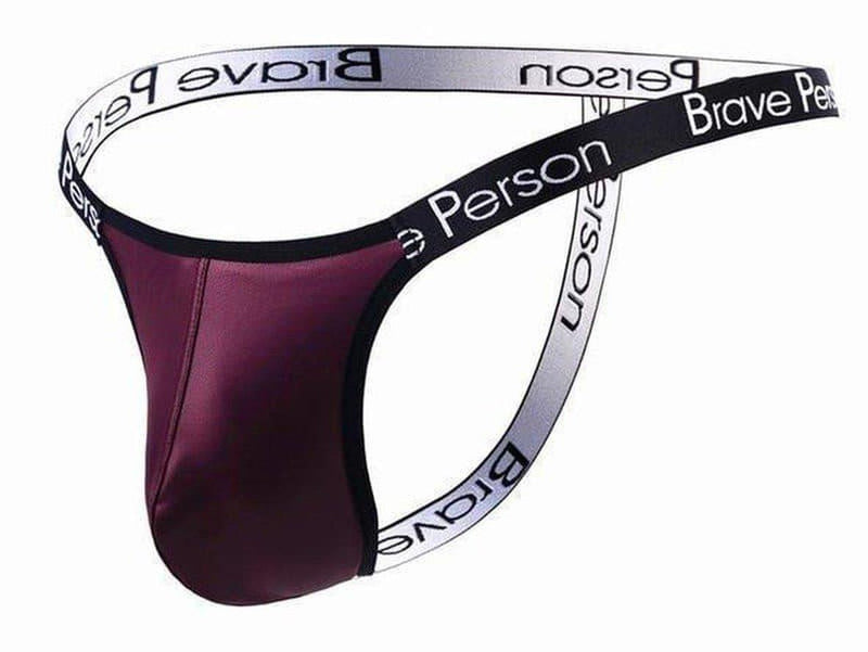 Lust Line – BRAVE PERSON Faux Leather Gay G-String