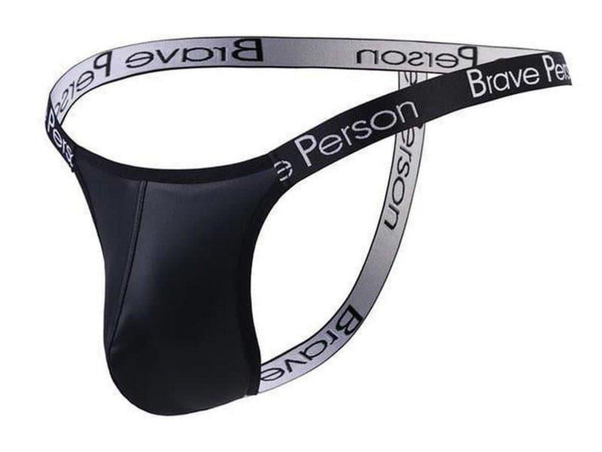 Lust Line – BRAVE PERSON Faux Leather Gay G-String