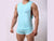 Mens Gym Top Slim Round Neck Sexy Solid Color Split Cut-Out