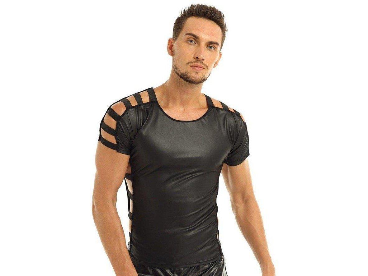 Gay Clubwear | Sexy Faux Leather Top