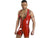 Gay Bodysuits | Clubwear Red Faux Leather Zipper Bodysuit